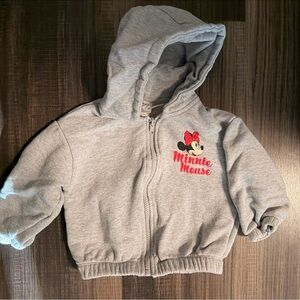 Zara Minnie Mouse Gray Kids Hoodie